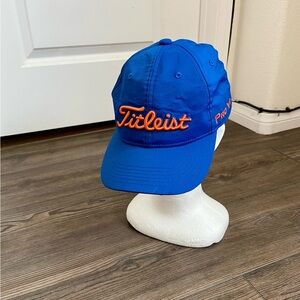 Titleist Cap in Blue with Orange Logo